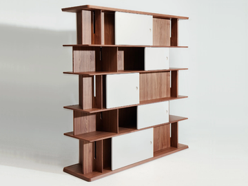INTERSECTION - Open solid wood bookcase by La Manufacture - view 2